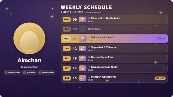 Royal gold-purple เทมเพลตตารางไลฟ์